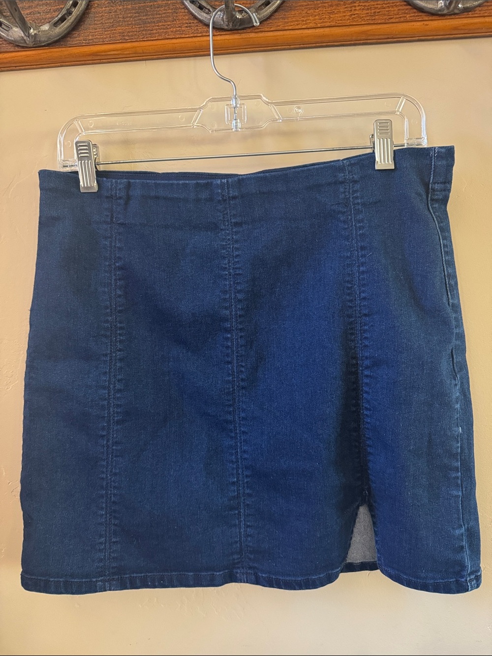 Free People Indigo Denim Mini Skirt